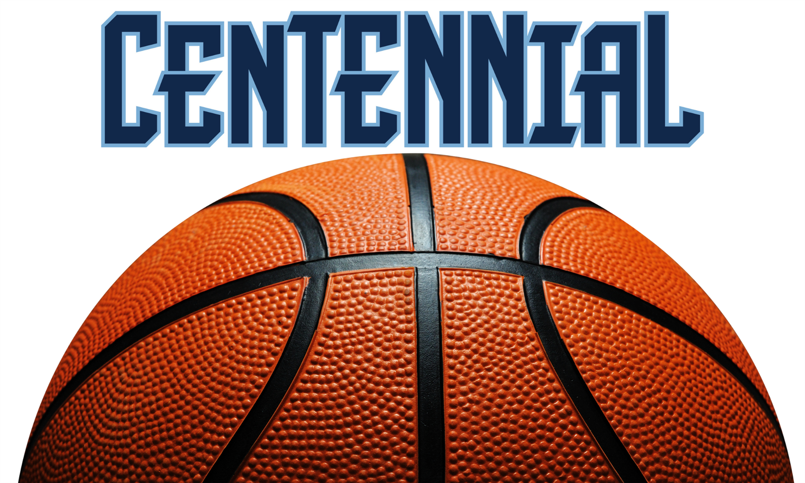 Centennial High logo with a basketball